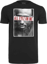 Urban Classics Tupac Heren Tshirt -2XL- 2Pac All Eyez On Me Zwart
