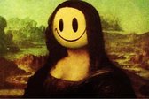 BANKSY Mona Lisa Smile Canvas Print