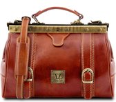 Tuscany Leather - Leren dokterstas 'Mona-Lisa' - Cognac - TL10034