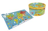 Scratch Puzzel Wereldkaart 150 Stukjes