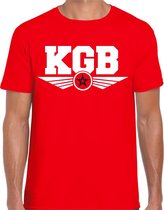KGB agent verkleed t-shirt rood voor heren L