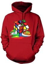 RUBIK'S - Sweatshirt Melting Rubik's - Cube - Red (XXL)