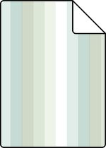 Proefstaal ESTAhome behangpapier strepen regenboog mintgroen - 138926 - 26,5 x 21 cm