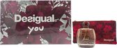 2-piece Gift Set Desigual You Eau De Toilette Spray 100ml + Desigual You Toilet Bag