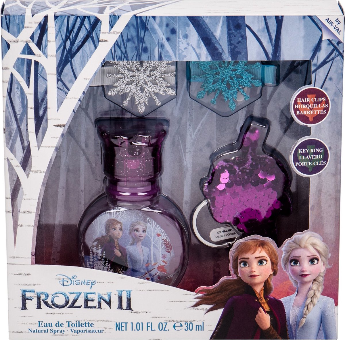 Goedkoopste Frozen II EDT 30 ml Hair Clips Keyring