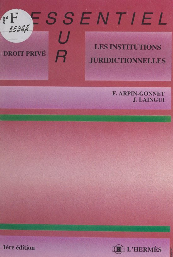Les institutions juridictionnelles - cover