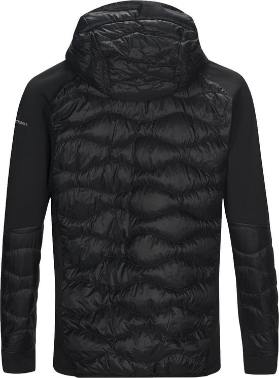 Peak Performance Helium Hybrid Hooded Jacket Zwart Heren maat