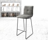 Barstoel Maddy-Flex slipframe metaal vintage grijs