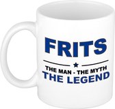 Frits The man, The myth the legend cadeau koffie mok / thee beker 300 ml