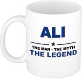 Ali The man, The myth the legend cadeau koffie mok / thee beker 300 ml