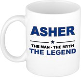 Asher The man, The myth the legend cadeau koffie mok / thee beker 300 ml