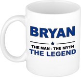 Bryan The man, The myth the legend cadeau koffie mok / thee beker 300 ml