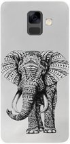 ADEL Siliconen Back Cover Softcase Hoesje voor Samsung Galaxy A6 (2018) - Olifant Cartoon