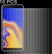 10 STKS 0.26mm 9H Oppervlaktehardheid 2.5D Gebogen rand gehard glasfilm voor Galaxy J4 + / J6 +