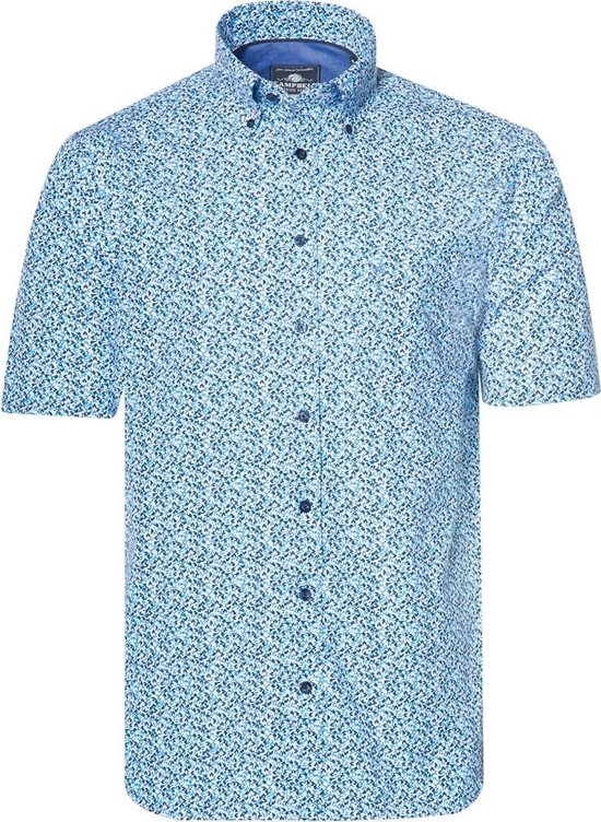 Heren Kleding voor voor Overhemden voor Casual en nette overhemden Versace Zijde Overhemd Met Print in het Blauw voor heren 