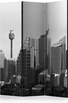 Kamerscherm - Scheidingswand - Vouwscherm - Skyscrapers in Sydney [Room Dividers] 135x172 - Artgeist Vouwscherm