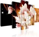 Schilderijen Op Canvas - Schilderij - Illumination (Magnolia) 200x100 - Artgeist Schilderij