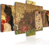 Schilderijen Op Canvas - Schilderij - Klimt's muses 100x50 - Artgeist Schilderij