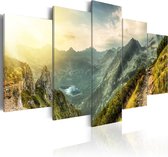 Schilderijen Op Canvas - Schilderij - Slovak mountain landscape 100x50 - Artgeist Schilderij
