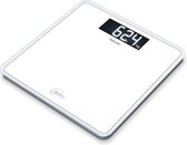 Bol.com Beurer GS 400 SignatureLine White Personenweegschaal - Tot 200 kg - Digitaal – Verlicht LCD display – Veiligheidsglas – ... aanbieding