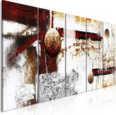 Schilderijen Op Canvas - Schilderij - Dynamics in Space (5 Parts) Narrow 200x80 - Artgeist Schilderij