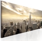 Schilderijen Op Canvas - Schilderij - City in the Sun 135x45 - Artgeist Schilderij