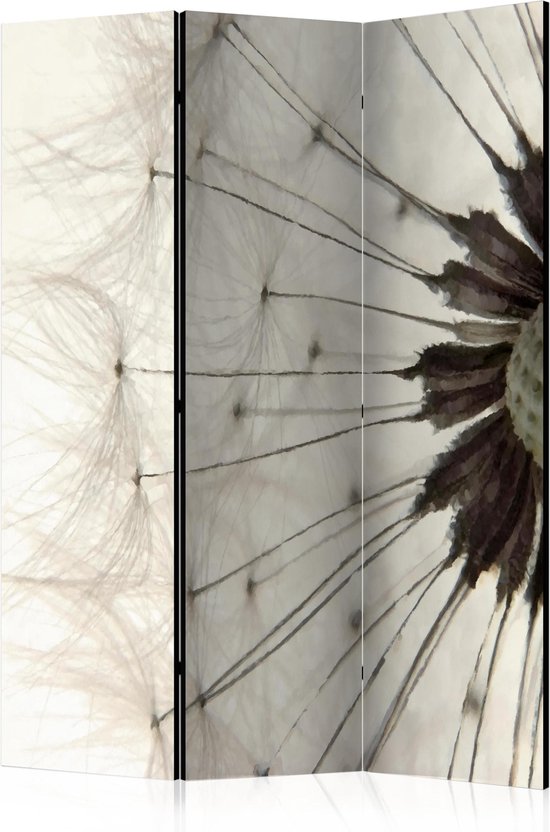 Kamerscherm – Scheidingswand – Vouwscherm – White Dandelion [Room Dividers] 135×172 – Artgeist Vouwscherm
