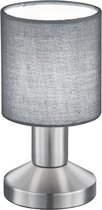 LED Tafellamp - Tafelverlichting - Trion Garno - E14 Fitting - Rond - Mat Grijs - Aluminium