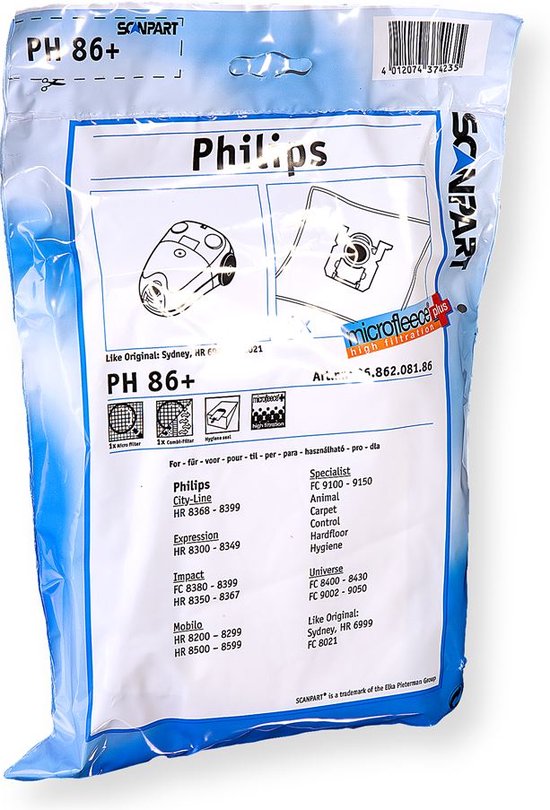 20x Etana sac d'aspirateur compatible avec Philips FC 8021 - 20 sacs d' aspirateur