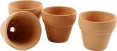 Creotime Bloempot 3,1 X 3,4 Cm Terracotta Bruin 48 Stuks