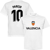 Valencia Parejo 10 Team T-Shirt - Wit - 4XL