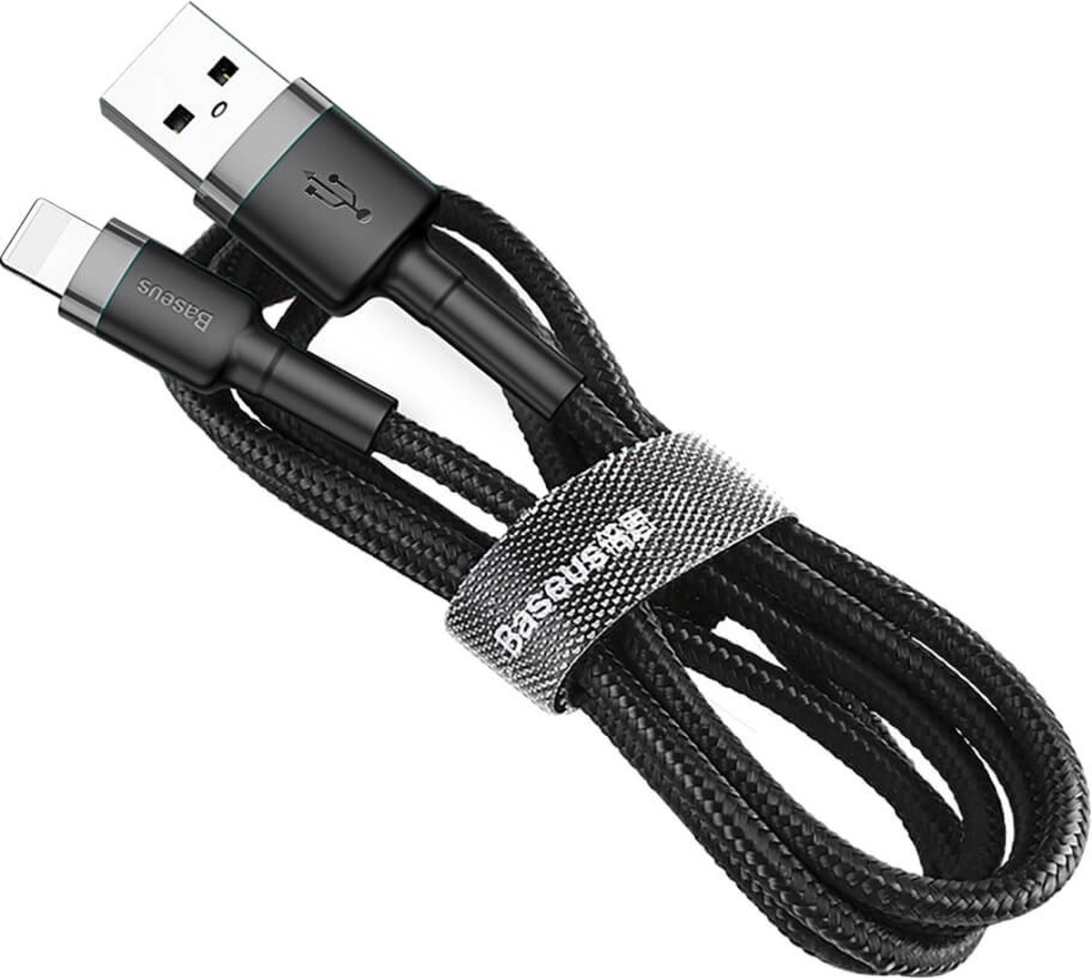USB naar Lightning Kabel 0,5M - Geweven Nylon - Grijs | bol.com