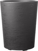 DEROMA Vaso Gravity bloempot met waterreserve H 53,5 cm - Carbon grijs