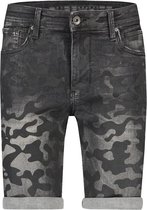 Purewhite -  Heren Skinny Fit    Korte Broek  - Zwart - Maat 33