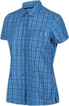 Regatta - Women's Mindano V Short Sleeved Shirt - Outdoorshirt - Vrouwen - Maat 44 - Blauw