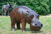 METAL NATURAL MIDLIFE SIZE HIPPO