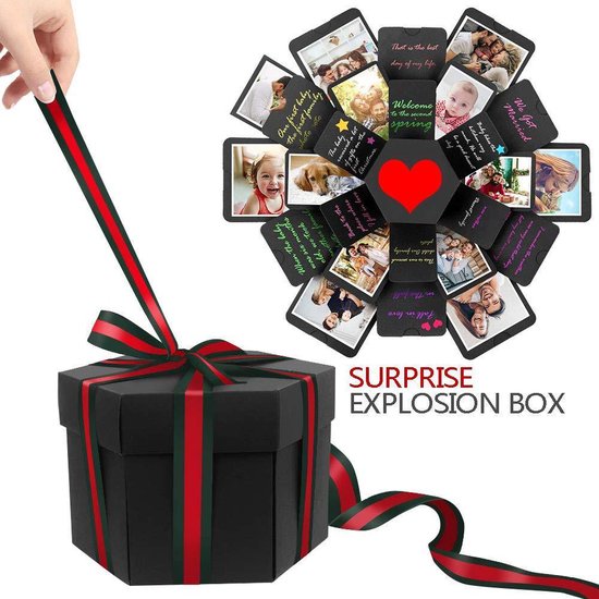 Hond Grommen geschenk Explosion box – Vaderdag - Valentijn Cadeau – Valentijnsdag - Relatie Cadeau  –... | bol.com