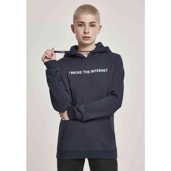 Sweat à capuche / pull Urban Classics -S- I broke Blue