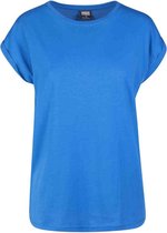 Urban Classics Dames Tshirt -S- Extended shoulder Blauw