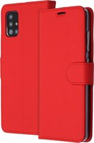 Samsung a51 hoesje bookcase - hoesje Samsung a51 bookcase - A51 hoesje bookcase - Samsung Galaxy a51 hoesje bookcase - telefoonhoesje samsung a51 - Kunstleer - Rood - Accezz Wallet