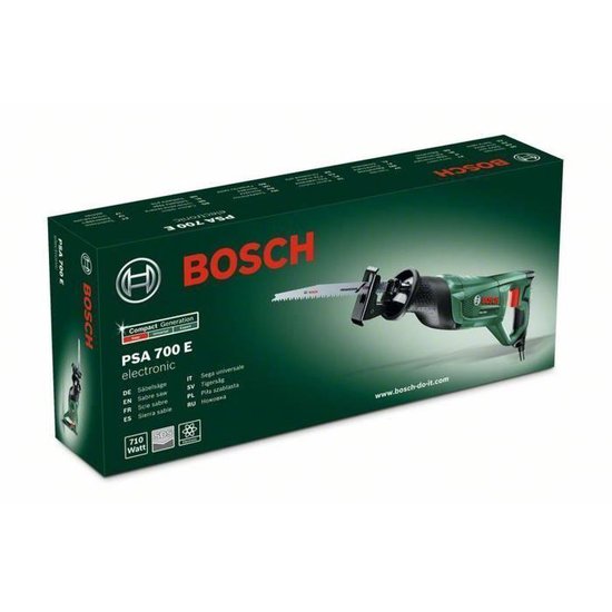 Bosch PSA 700 E Reciprozaag - op snoer - 710 Watt - Met 1 zaagblad