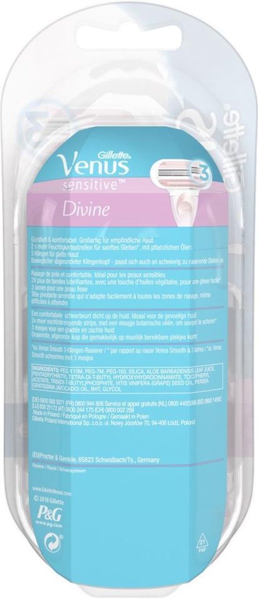 Gillette Venus Sensitive Women's Disposable Razor, 1 Pack 