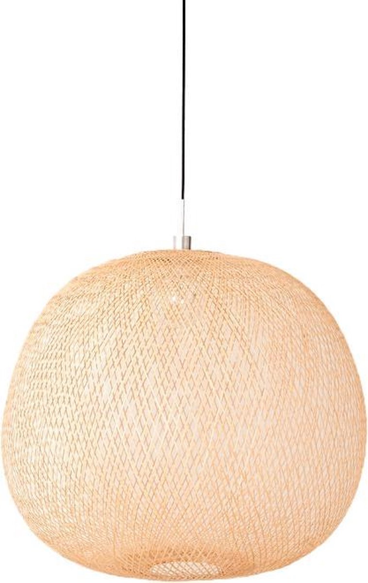 Ay Illuminate - Plum Medium - Hanglamp - Bamboe - Naturel - Ø55 H:48