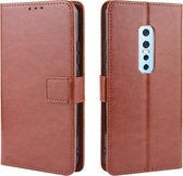 Voor Vivo V17 Pro Retro Crazy Horse Texture Horizontale Flip Leather Case, met houder & kaartsleuven & fotolijst (bruin)