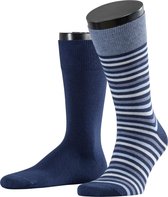 Esprit Multistripe 2-PACK Sokken Heren   17863 - Blauw 6120 marine Heren - 39-42