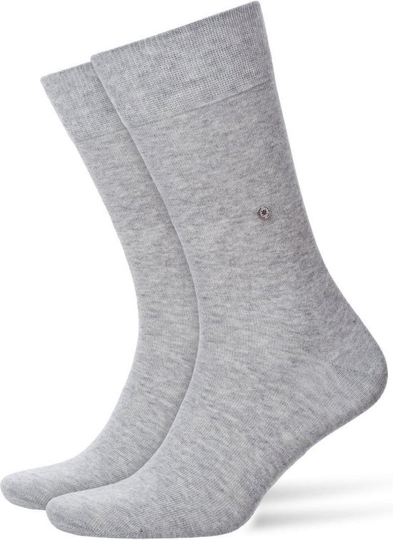 Burlington Everyday 2-Pack one-size katoen multipack sokken heren grijs - Maat 40-46