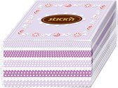Stick'n Cake 76x76mm, pastel / blanc violet néon, 350 feuilles / cube
