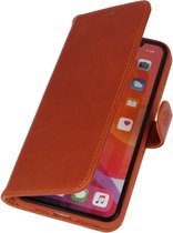 Rico Vitello Echt Leder Case voor iPhone 11 Pro Max - Bruin