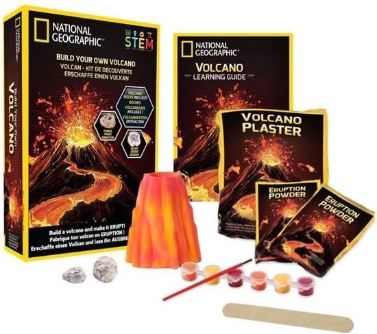 Thumbnail van een extra afbeelding van het spel NATIONALE GEOGRAFIE - Ontdekkingskit - Vulkaan om te maken en uit te barsten - inclusief 2 vulkanische rotsen