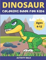 Dinosaur coloring book for kids ages 4-12